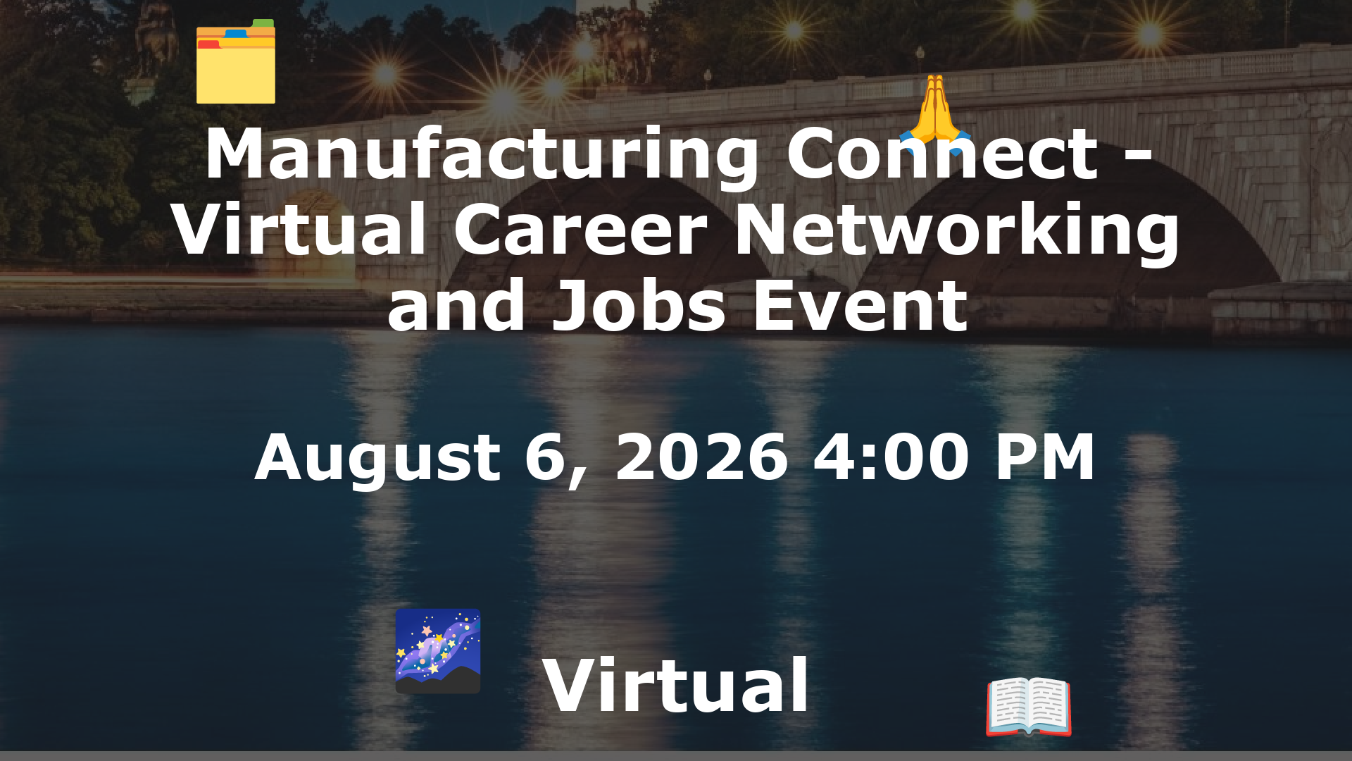 Manufacturing Connect - Virtual Career Networking and Jobs Event event image